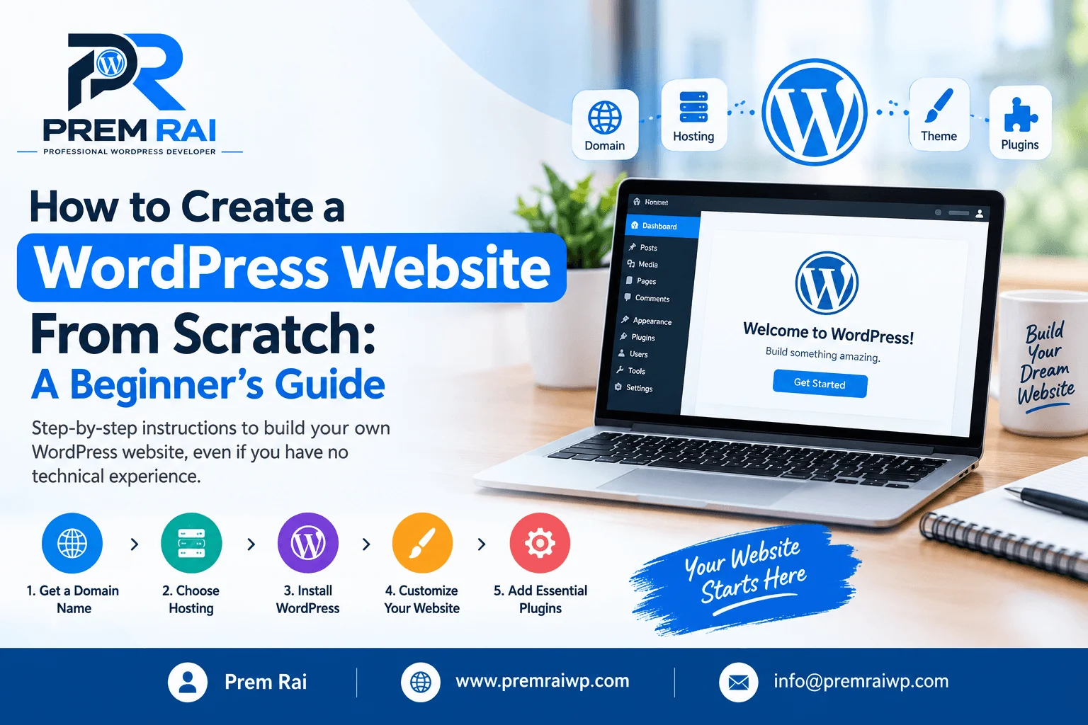 How to Create a WordPress Website From Scratch